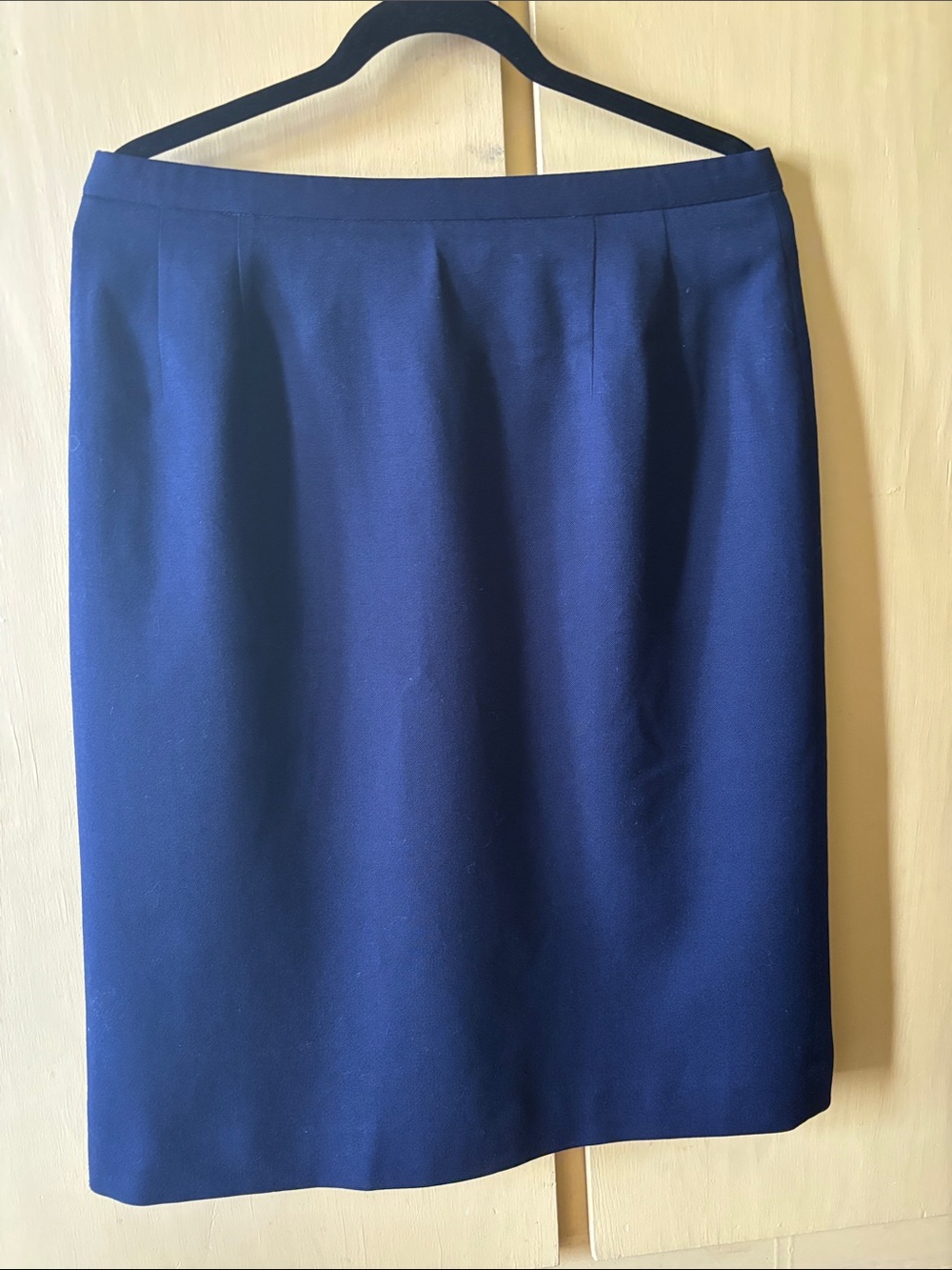 Pendleton Navy Pencil Skirt